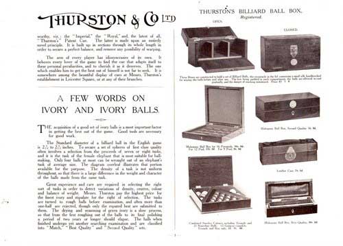 Thurston's snooker image on billiard balls