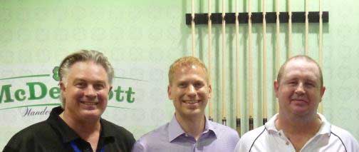 Peter Sharp Cue Creator, McDermott Cues总裁 Greg Knight, Cue Creator首席执行官Mike Sharp
